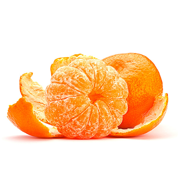 En elegant Clementin, Kärnfri Clementin med naturligt utseende och känsla. Detaljerad utformning med realistiskt bladverk. 